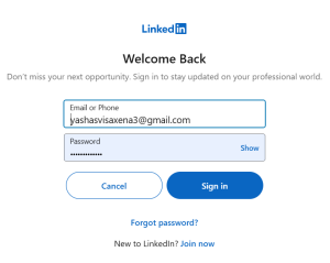 Sign in your LinkedIn account for setting up a LinkedIn ads HubSpot Integration