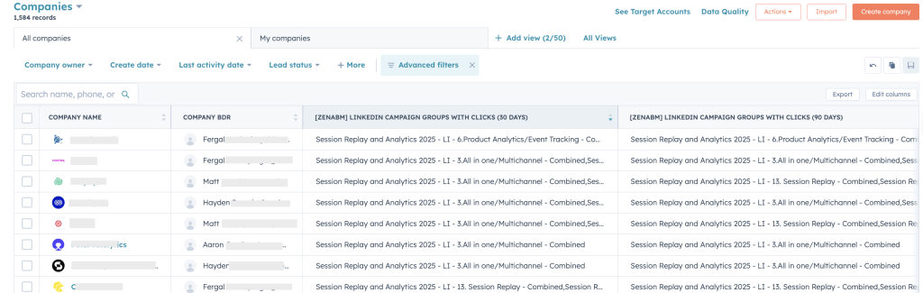 ZenABM assigns your BDRs to accounts in the "interested" st