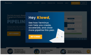 Web content personalization in Terminus