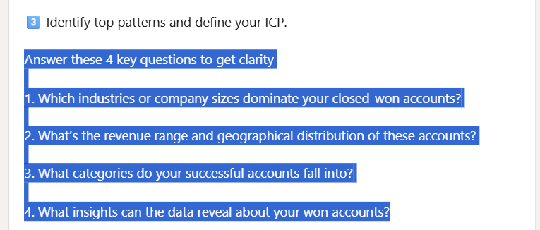 Debjit Sen, an ABM expert, lists out questions to ask while refining your ICP