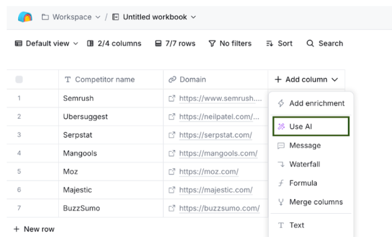 Finding your competitors' customers using Clay