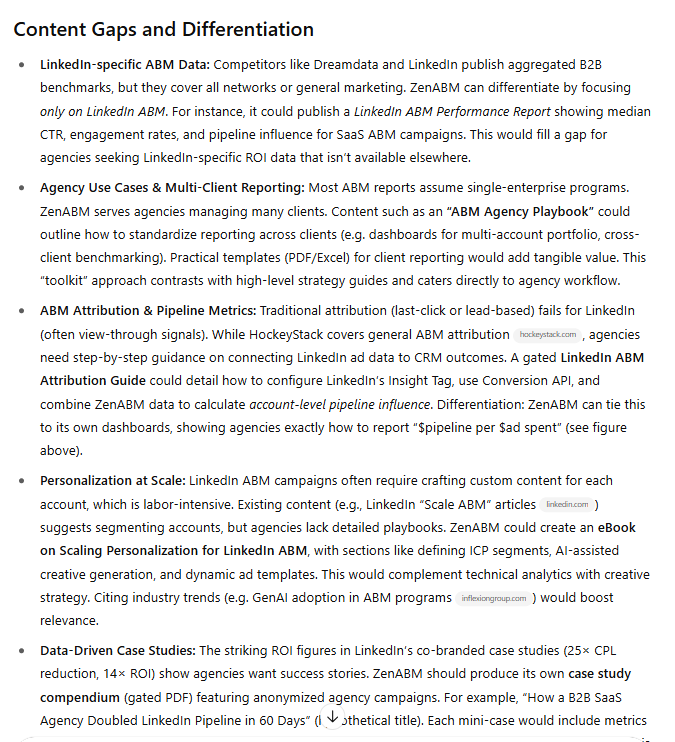 Content Gap Analysis by ChatGPT