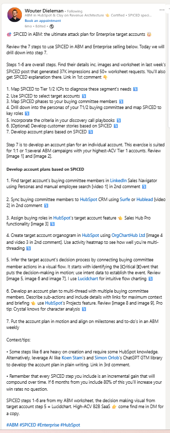 Wouter Dieleman, an ABM consultant, demonstrates how SPICED strategy can be used for enterprise ABM